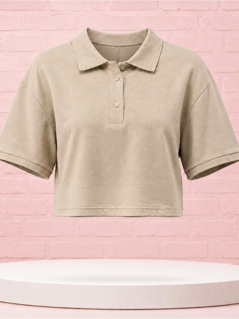 Ann Taylor Weekend Tan Polo Shirt XXL NWT